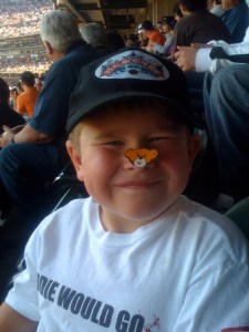 Rupert enjoys watching John Bowker's Rookie Home Runs